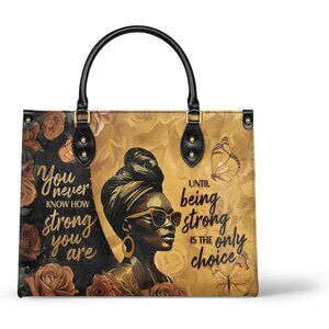 Women's Siyanda African Premium Top-Grain Black Leather Bag